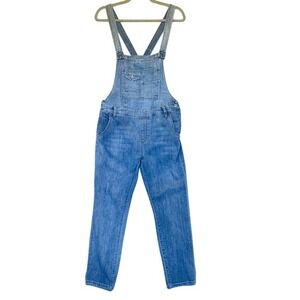 Vintage Free People Bib Overalls Size 28 Blue Denim